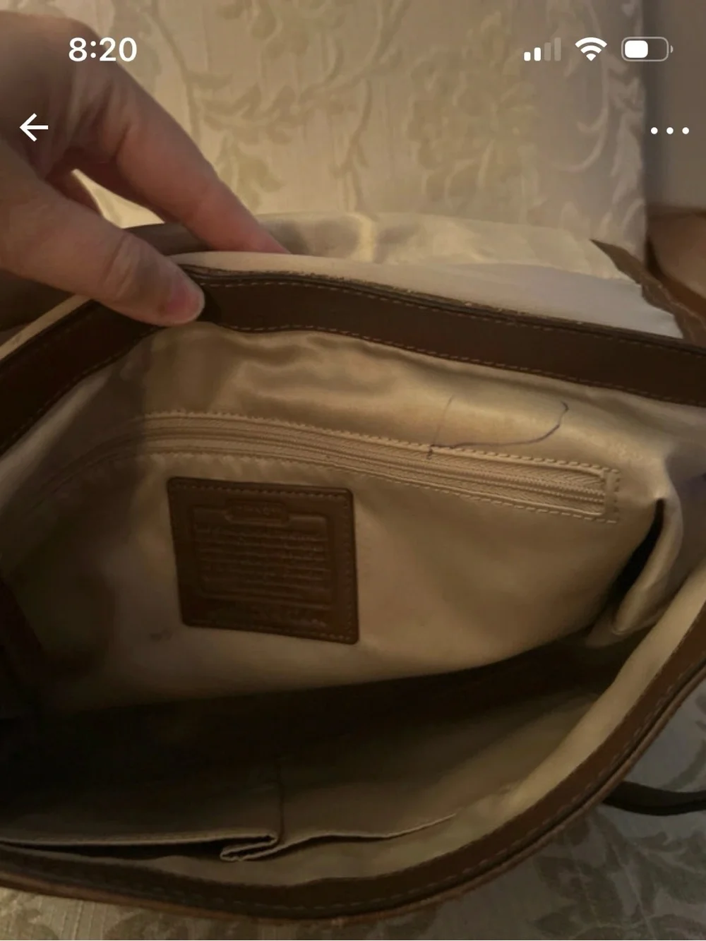 Coach brown bag